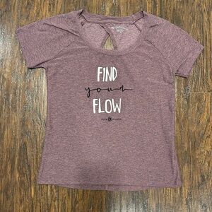 Beyond Yoga x Club Pilates Keyhole Back Tee XS